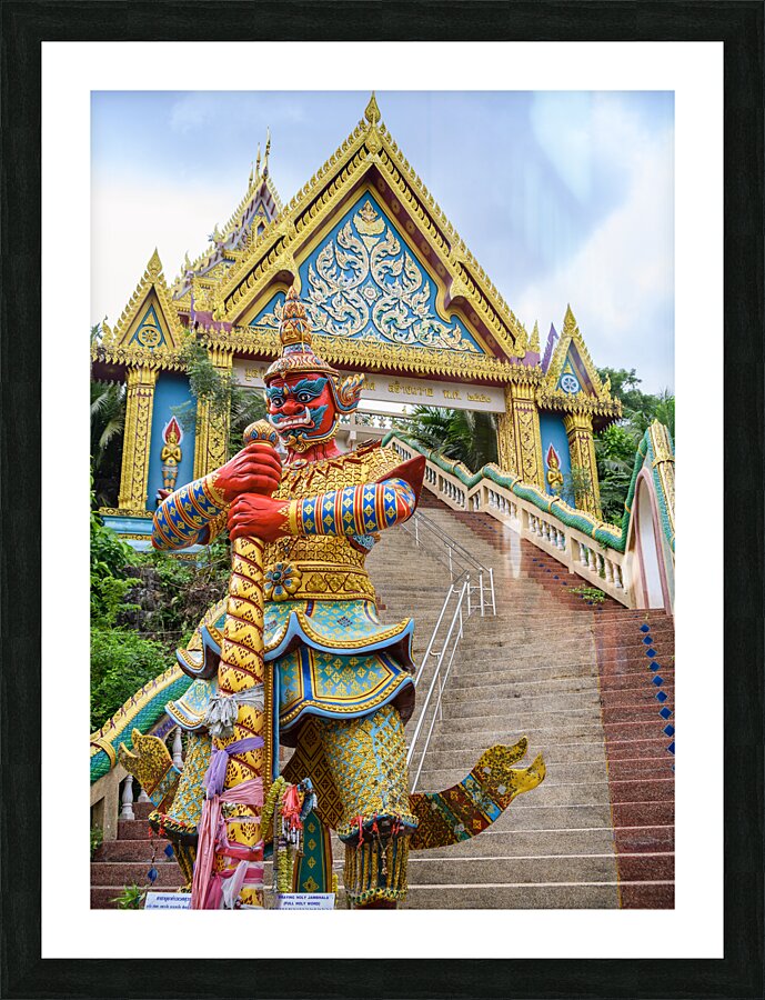 Wat Khao Rang Temple entrance Picture Frame print