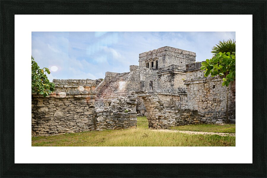 Tulum ruins in mexico Picture Frame print