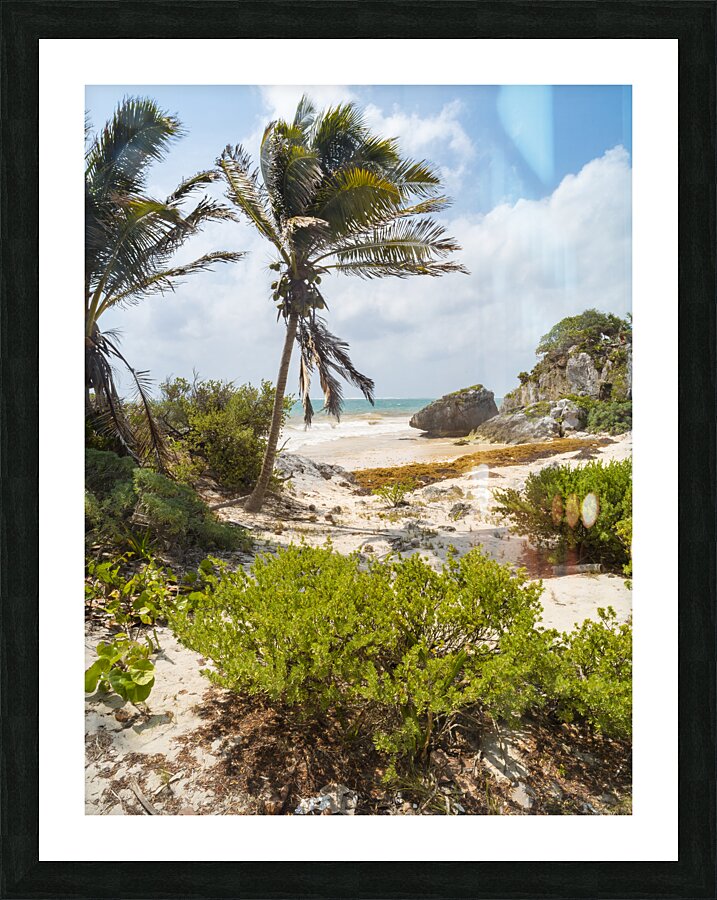 Tulum beach ocean view 4 Picture Frame print