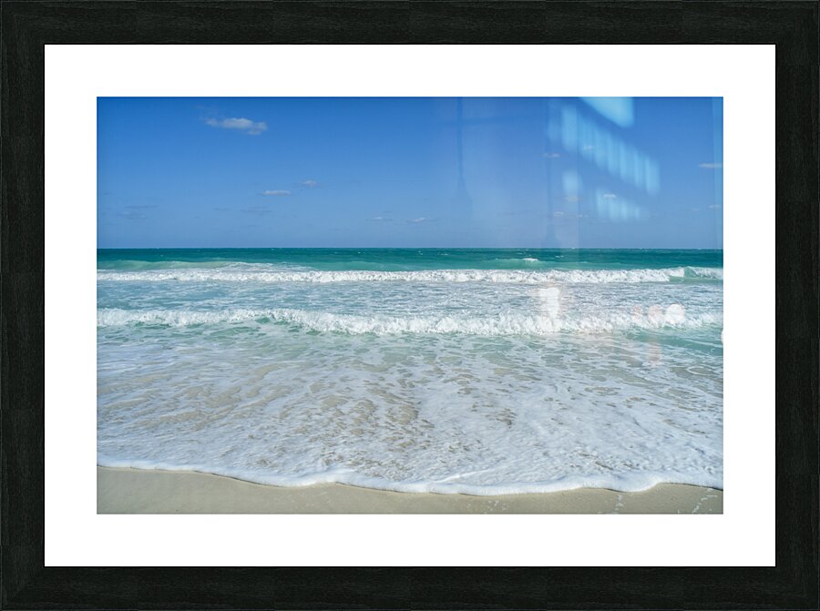 Awesome Cuban aqua beach water Picture Frame print