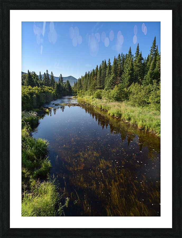 Mount Katahdin campsite Nesowadnehunk river 2 Picture Frame print