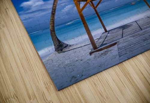 palmtrees beach night Justin Richard Batten puzzle