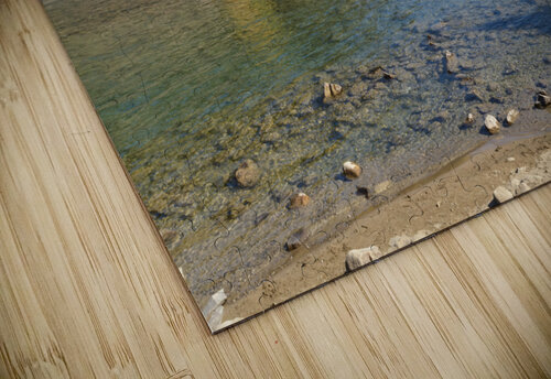 Banff Bow River shore and mountains Justin Richard Batten puzzle