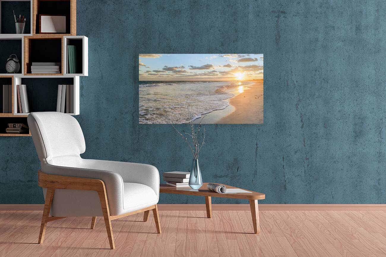 Cuban beach sunrise 3 Reproduction