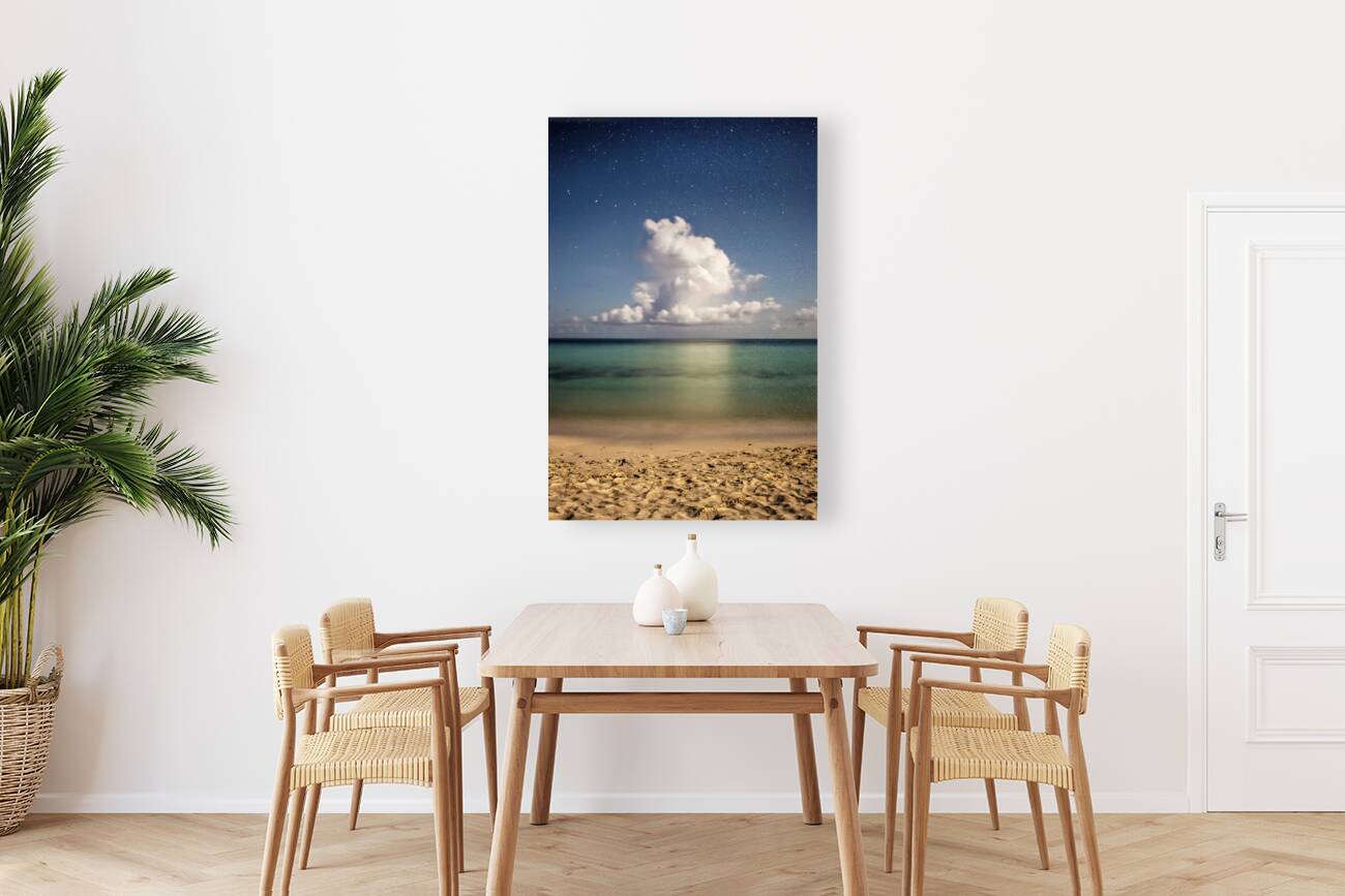Cuba beach cloud night Reproduction