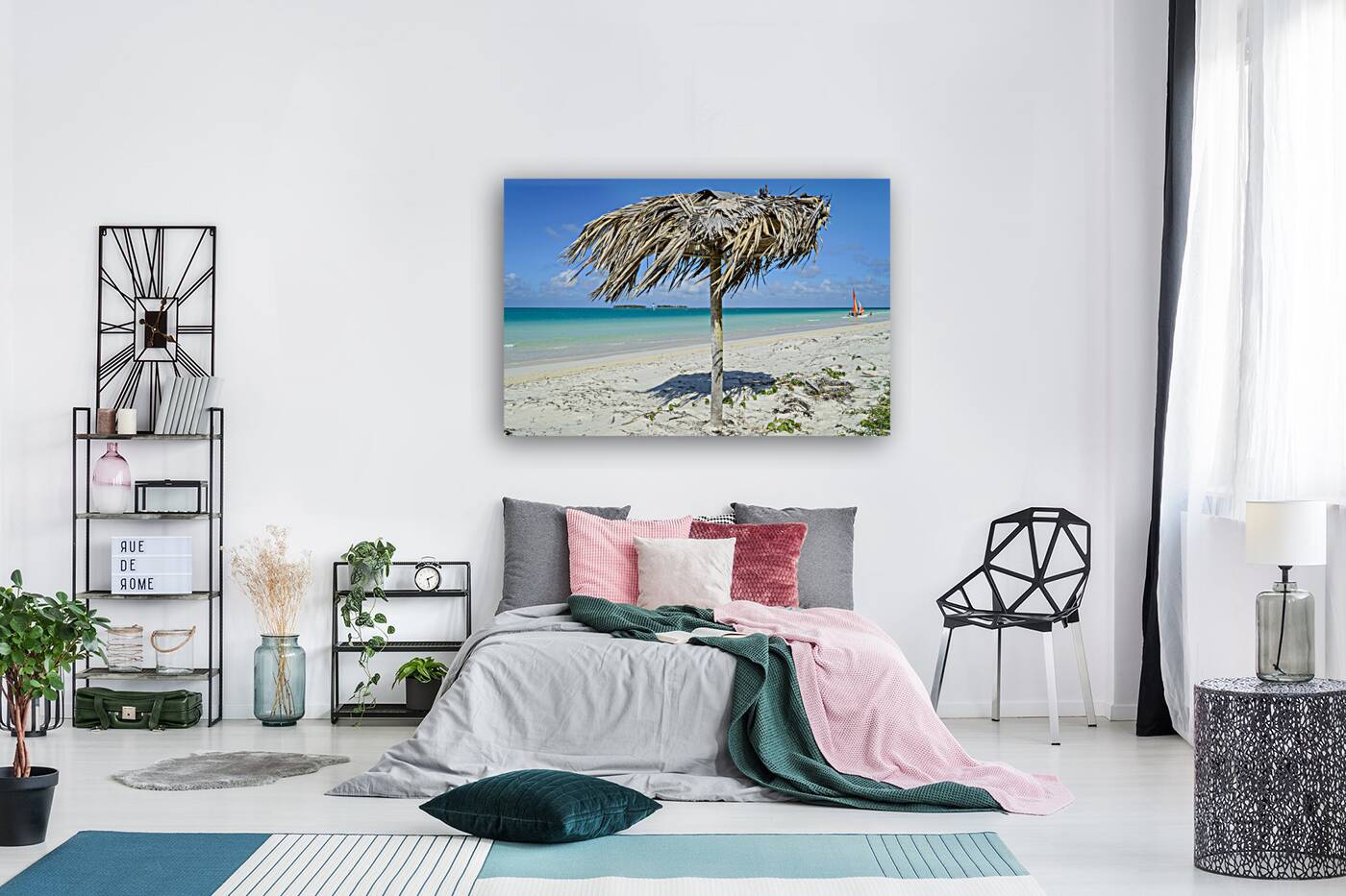 Beach umbrella cuban 2 Reproduction