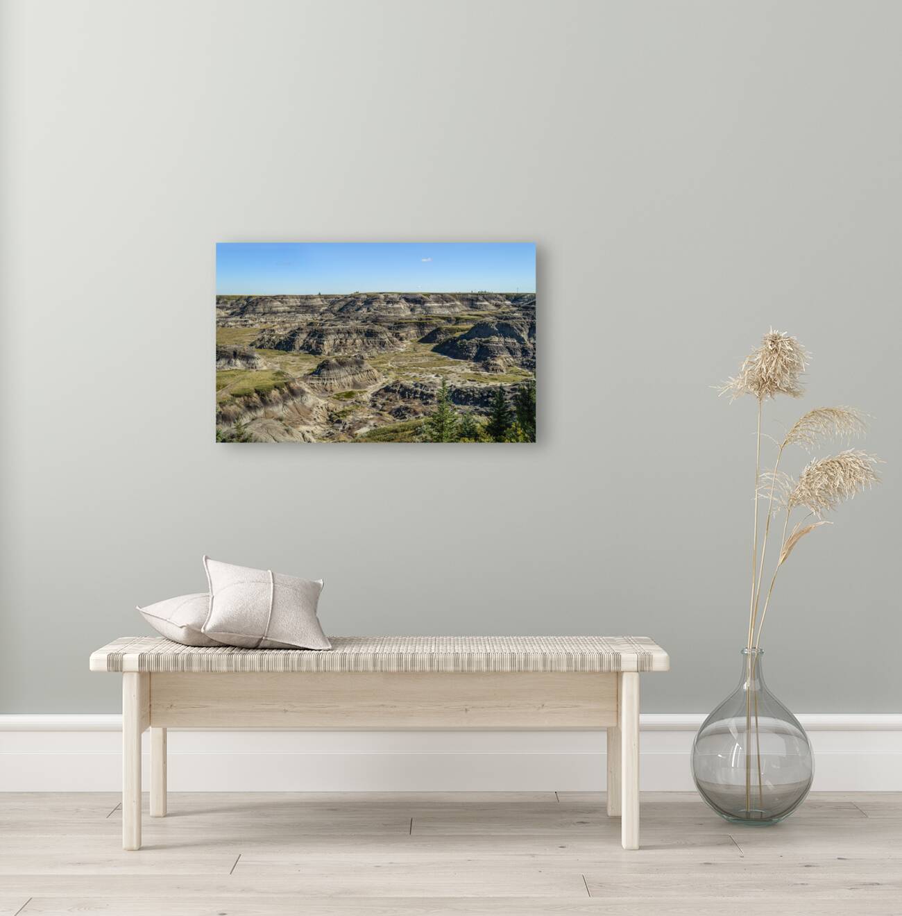 Horseshoe Canyon in Alberta Reproduction