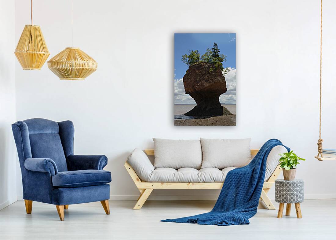 Hopewell Rock head silhouette Reproduction