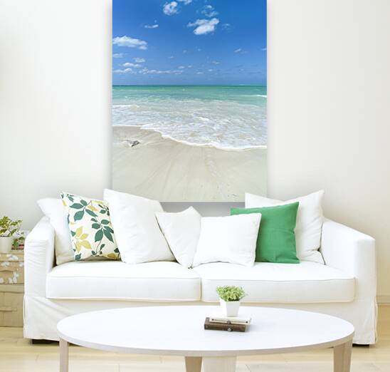 Cuban beach blue aqua Reproduction