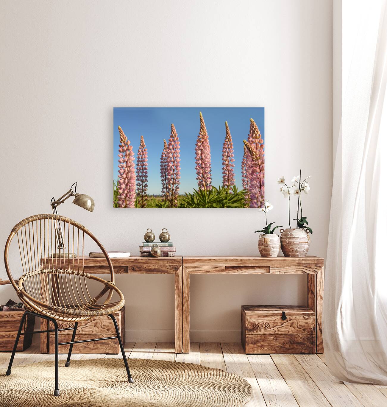 Colourful Lupins in Bloom 5 Reproduction