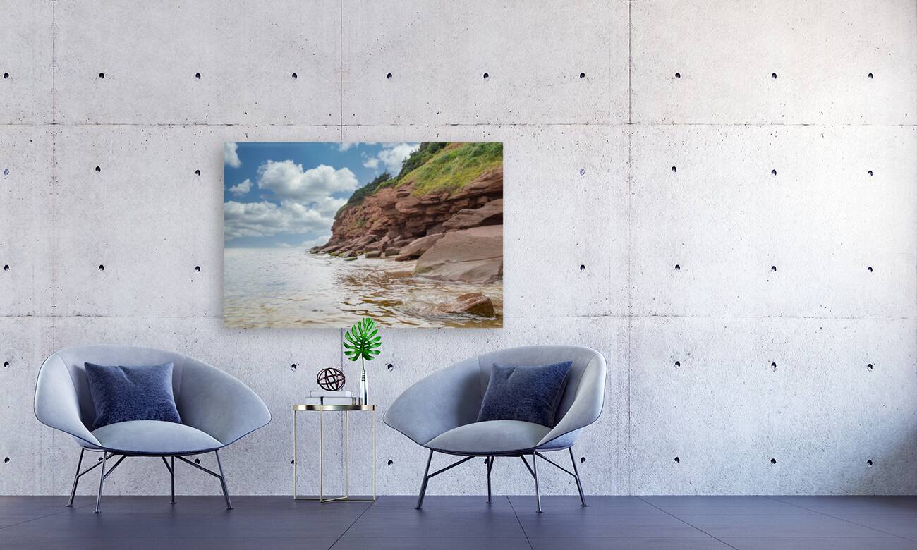 Cloudy basin head rocks Reproduction