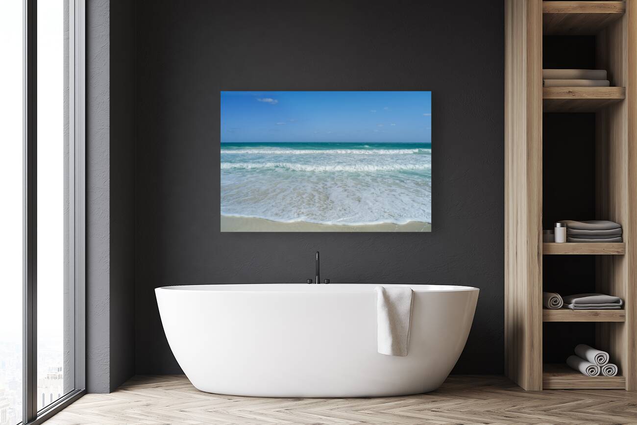 Awesome Cuban aqua beach water Reproduction