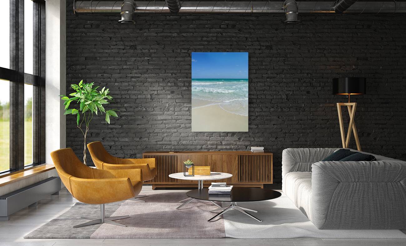 Awesome Cuban aqua beach water 2 Reproduction