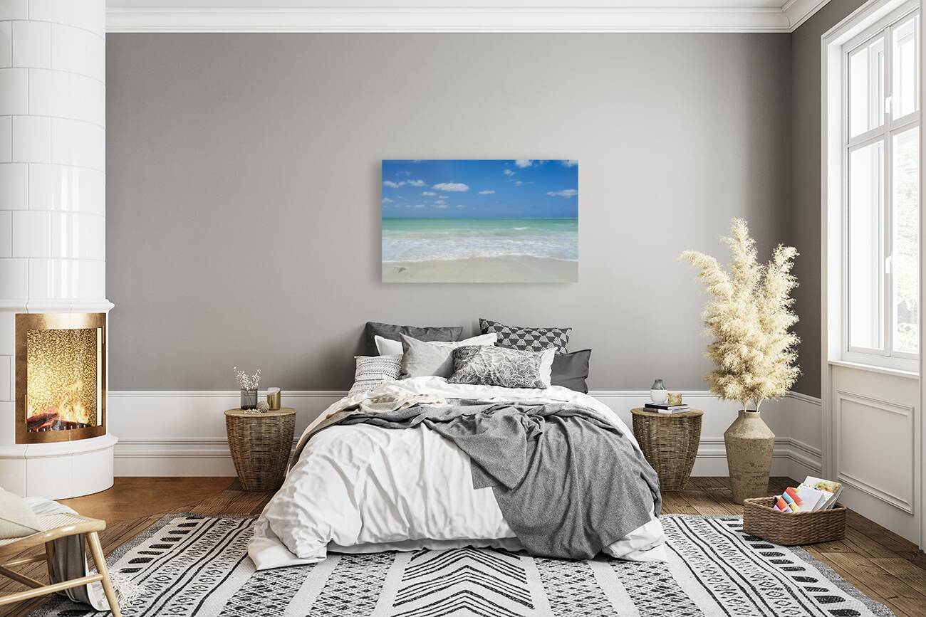 Awesome Cuban aqua beach water 4 Reproduction