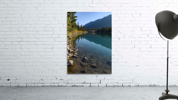 Bow River Banff with mountains 2-2 Wall Preview