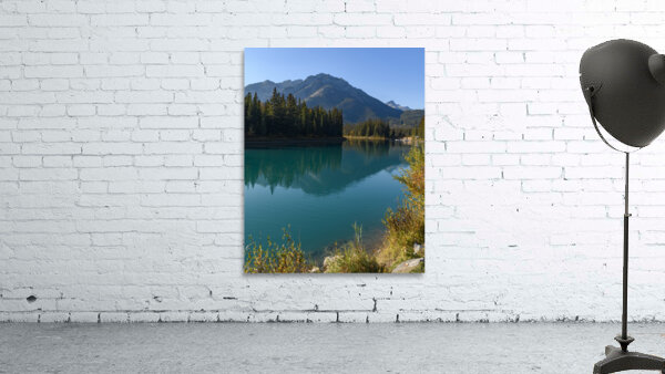 Banff Bow River mountains 2 Wall Preview