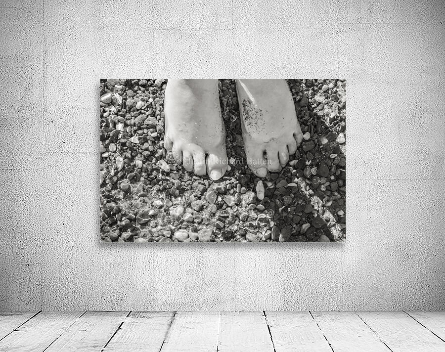Toes in the Water BW Wall Preview