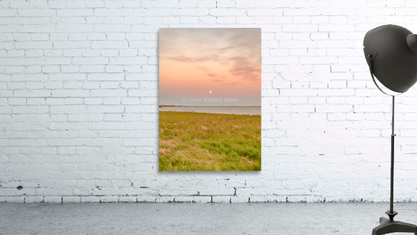 Isle De Madeleine moonrise at sunset  2 Wall Preview
