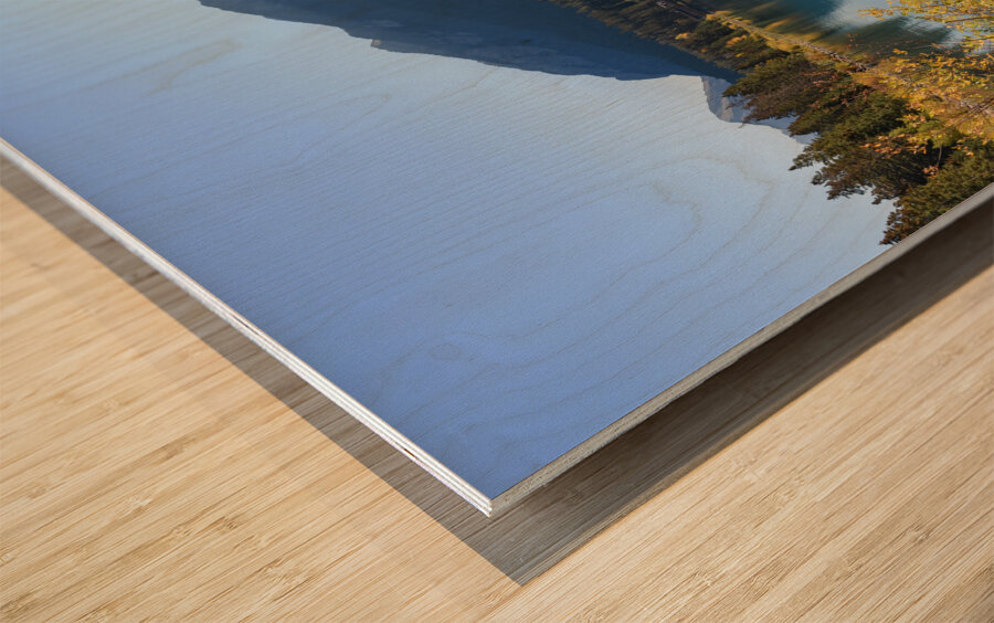 Bow River Banff mountains 2-4 Impression sur bois