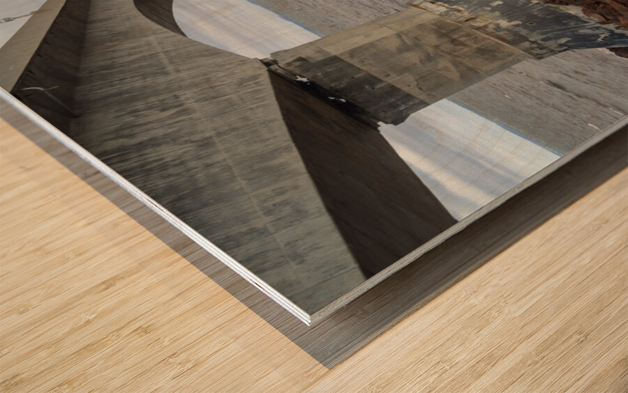 Confederation bridge cloudy Impression sur bois