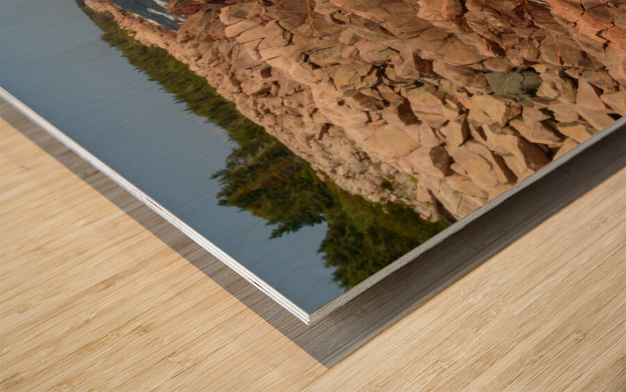 Cape Breton shore Ingonish Wood print