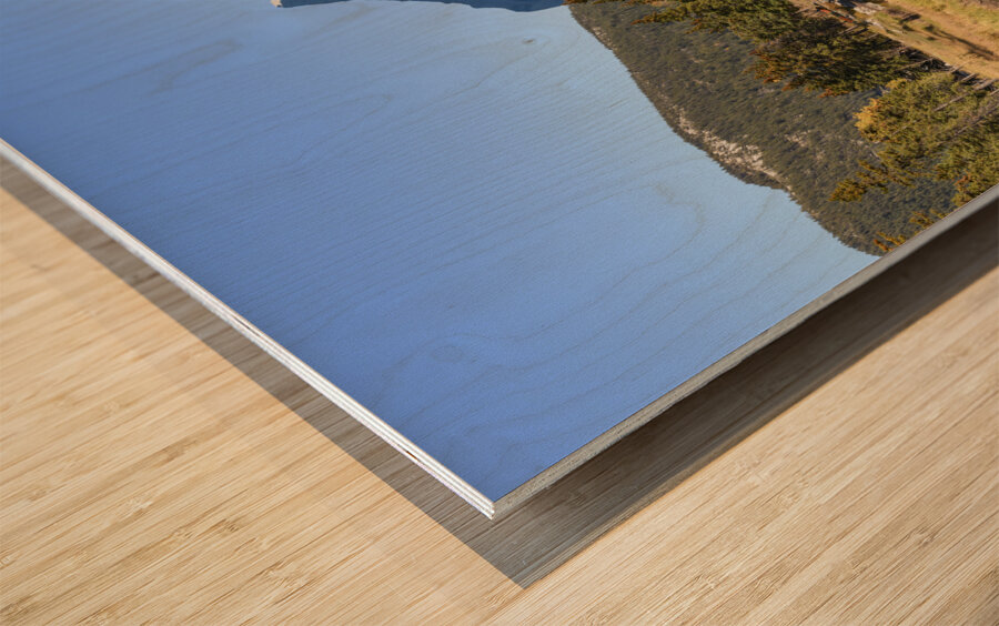 Banff Bow River mountains 2-5 Impression sur bois