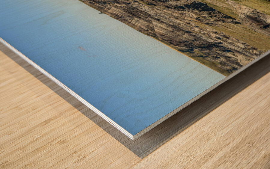 Horseshoe Canyon in Alberta Wood print