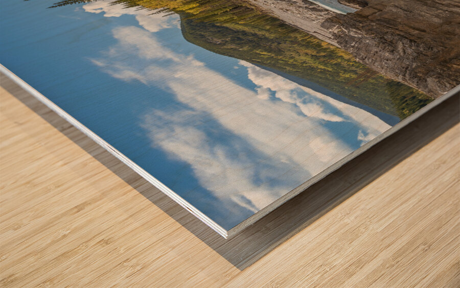 Elbow Falls Alberta Wood print