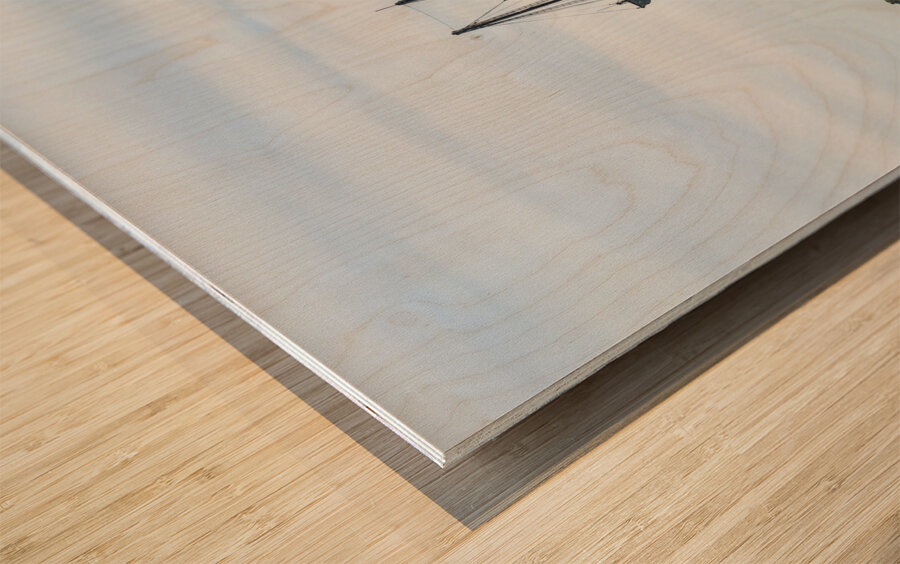 El Galeon tall ship from Spain Wood print