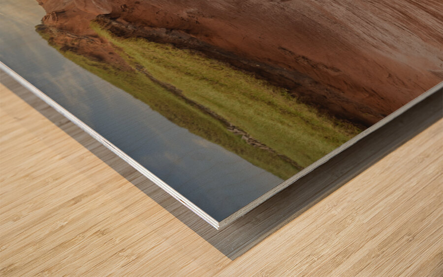 Isle de la Madeleine cliffs 2 Wood print