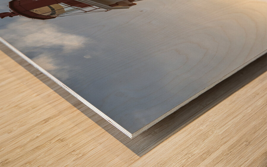 Panmure Lighthouse Sunray Sunrise Impression sur bois