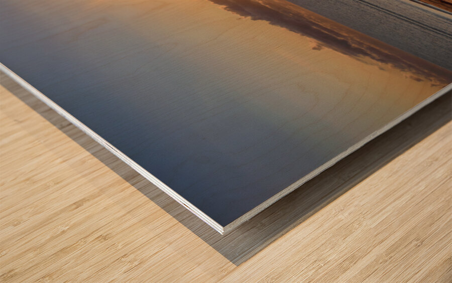 Panmure Island beach sunrise Wood print