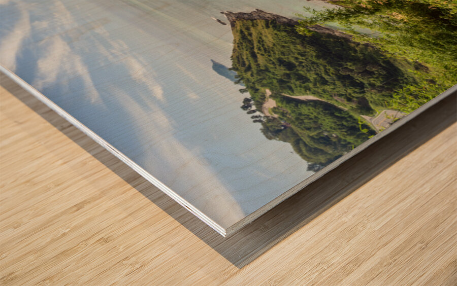 Windmill Lookout of Ya-nui beach Wood print