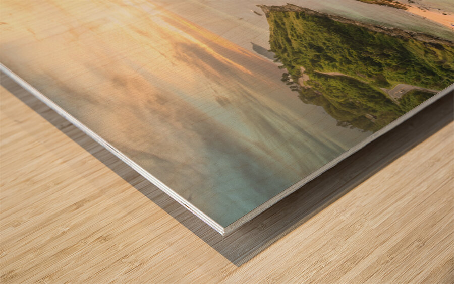 Windmill Lookout view of Ya-Nui beach Wood print