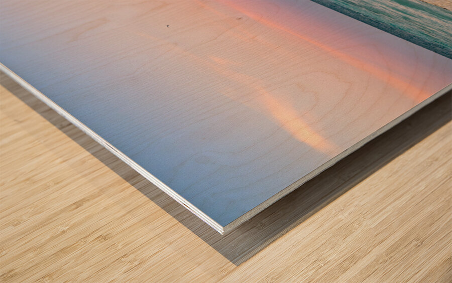 Cuban sunset colourful sky Impression sur bois