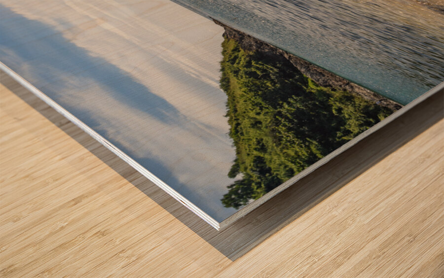 Ya-Nui beach island view - 2 Wood print