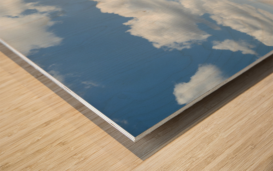 Cloudy basin head rocks 2 Wood print