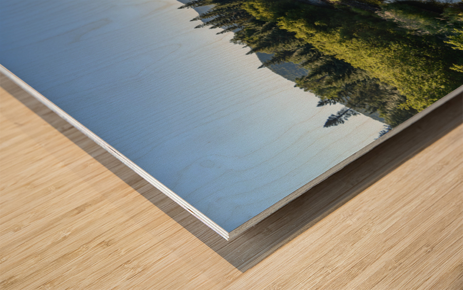 Mount Katahdin campsite Nesowadnehunk river Wood print