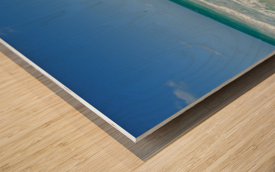 Awesome Cuban aqua beach water 2 Impression sur bois
