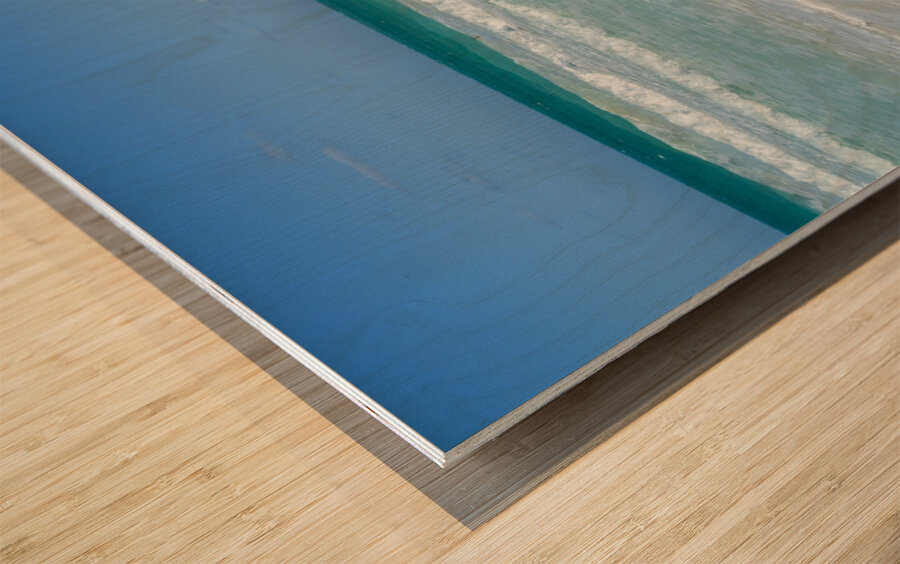 Awesome Cuban aqua beach water 3 Wood print