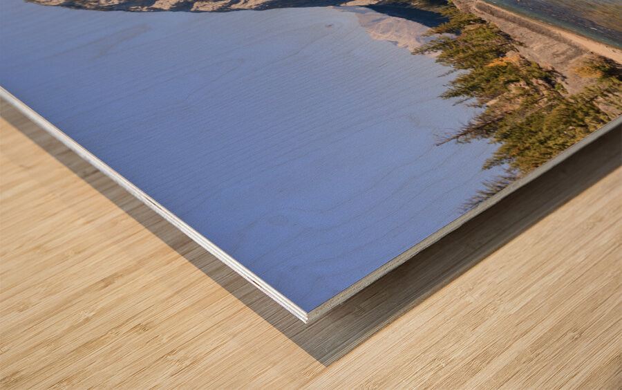 bow river bend shore 2626 Wood print