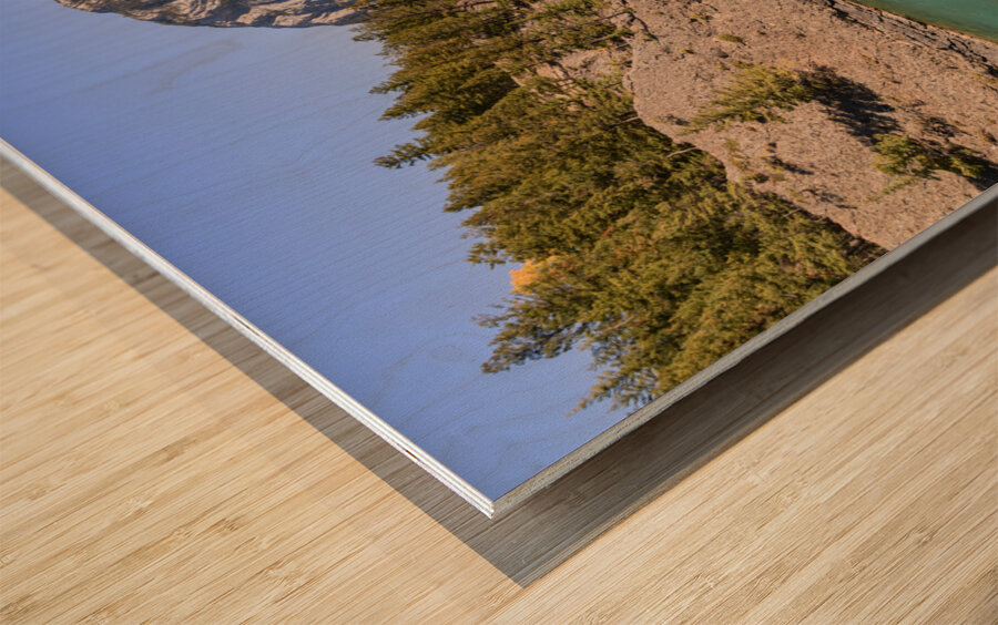 bow river bend 2621 Wood print