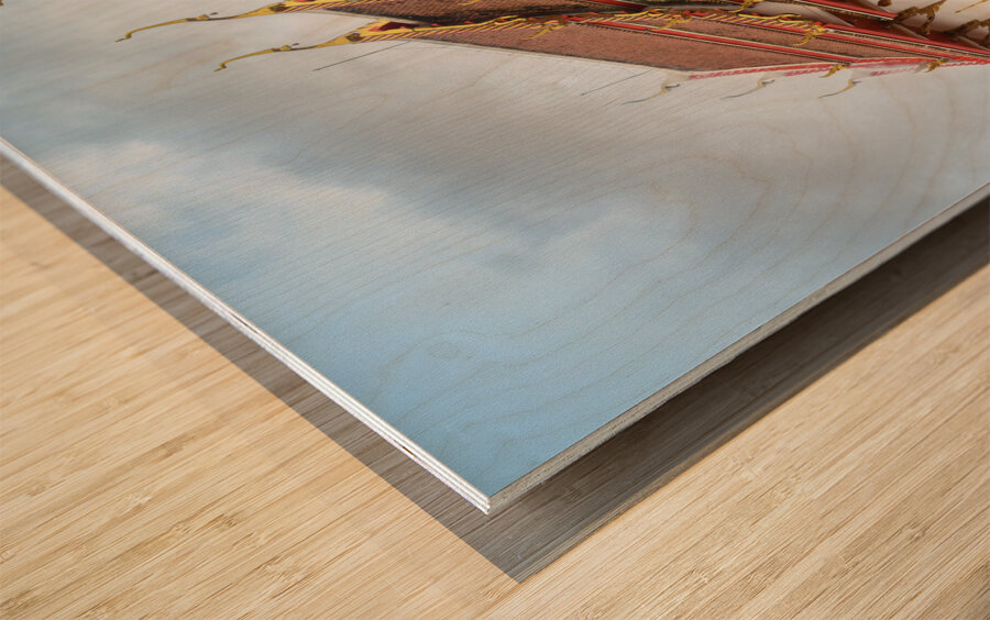 Chalong temple 2 0848 Wood print