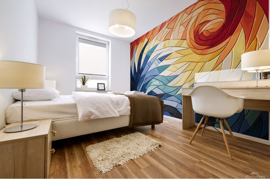 Spiral Array 2 Mural print