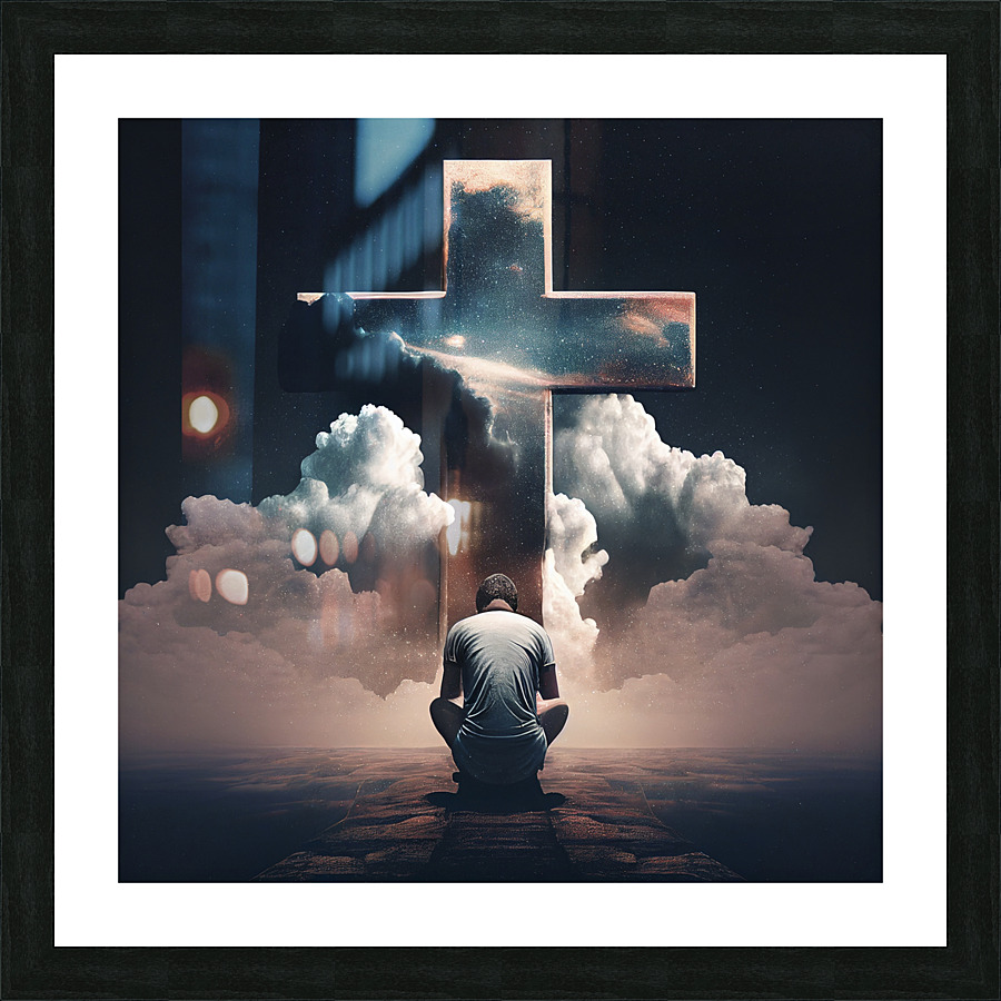 At The Cross Picture Frame print