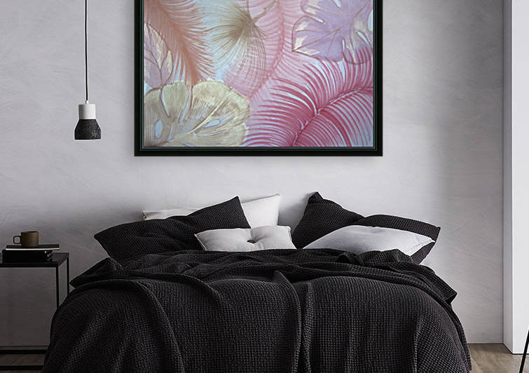 jungle leaves tropical palm tree leaf botanical design by jacqueline mcculloch