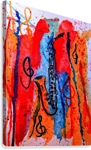 Saxophone Watercolor