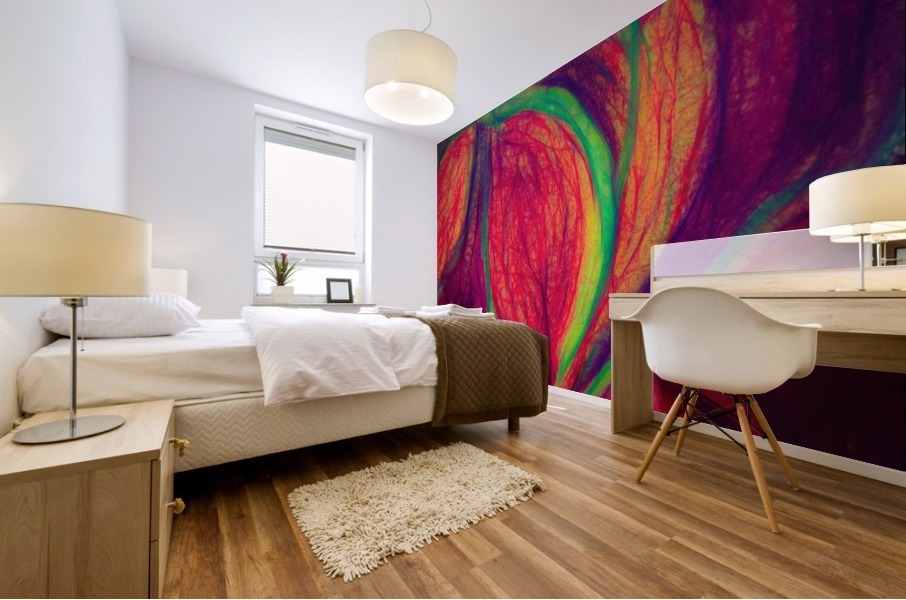 Electric Flowers Mural print
