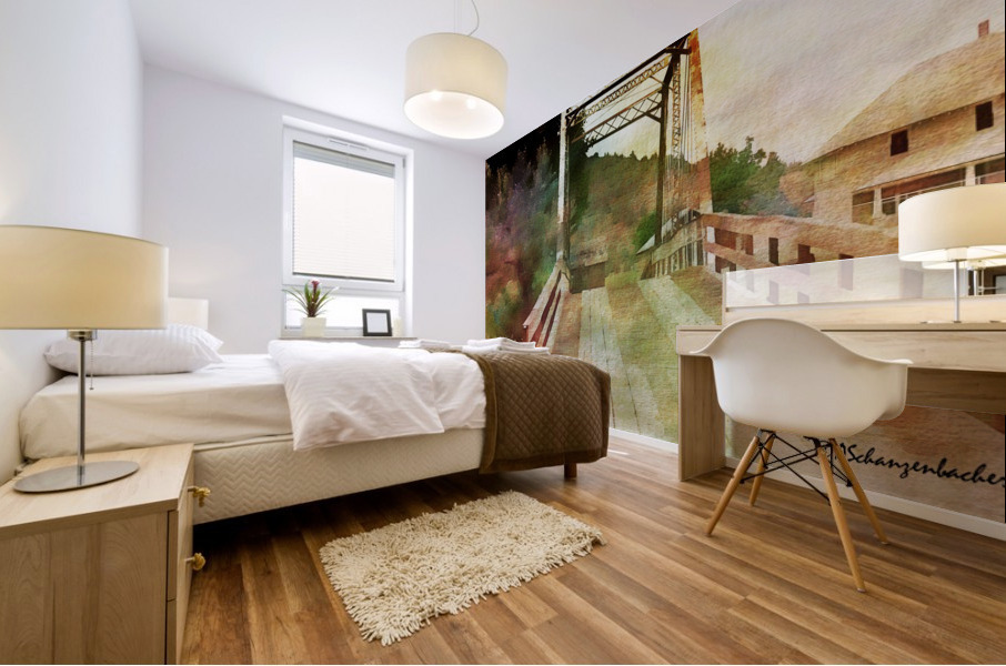 Wooden Bridge  Mural print