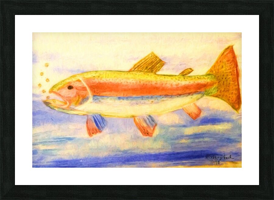 Rainbow Trout Picture Frame print